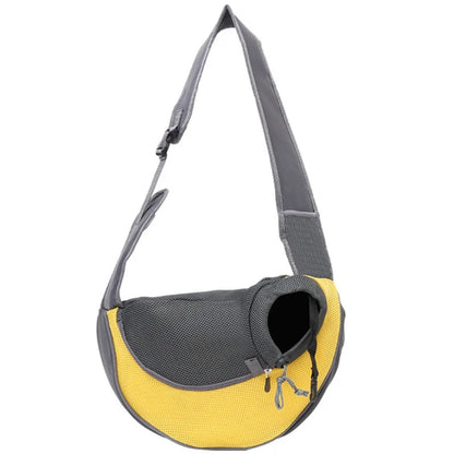 S/L Pet Puppy Carrier Outdoor Travel Dog Shoulder Bag Breathable Mesh Oxford Single Comfort Sling Handbag Tote Pouch Backpack