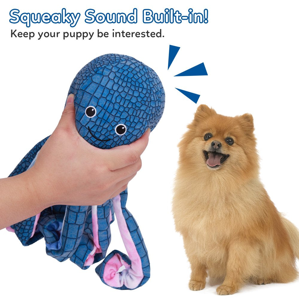 PU Squeaky Dog Toys/Large Dog Toys/Plush Dog Toys/Octopus Dog Toys/Stuffed Dog Chew Toys/Dog Toys for Large Dog/Durable Dog Toys/Puppy Chew Toys/Dog Chew Toys for Puppy, Small, Medium, Large Dogs