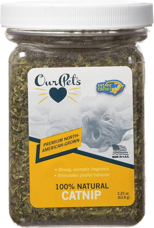 Premium Catnip - 2.25 Oz Jar of High Potency Catnip - 100% North American Grown