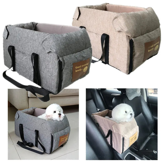 Dog Car Seat Bed Car Central Dog Car Seat Bed Portable Dog Carrier for Small Dogs Cats Safety Travel Bag Dog Accessories