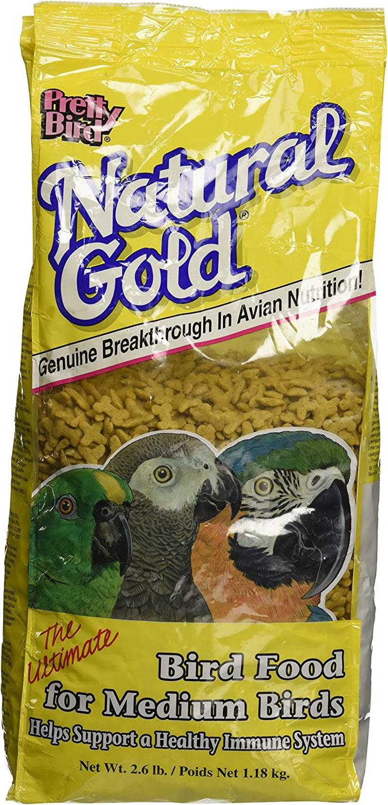 Natural Gold Medium Bird Food, 2.6 Lb.