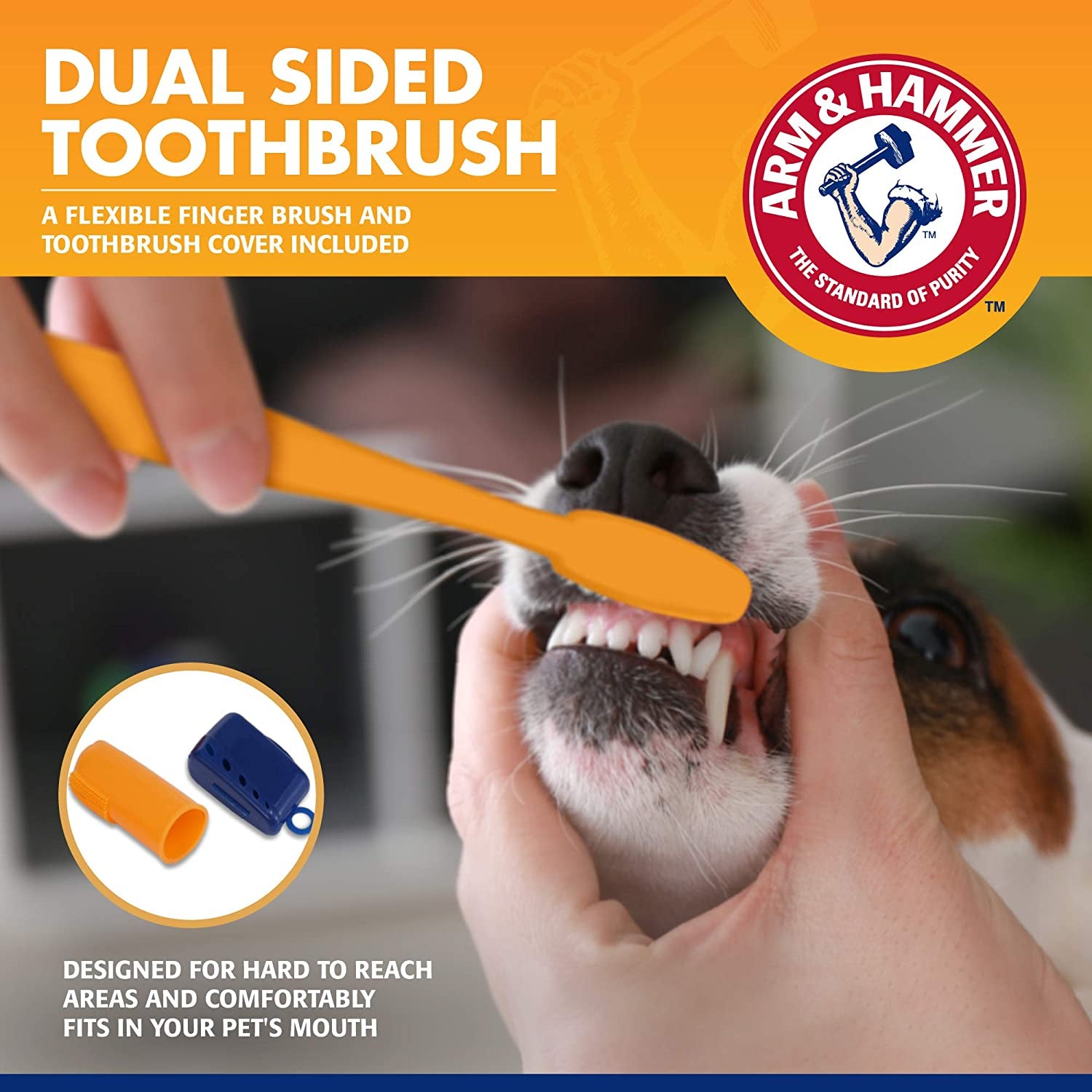 for Pets Tartar Control Kit for Dogs | Contains Toothpaste, Toothbrush & Fingerbrush | Reduces Plaque & Tartar Buildup, 3-Piece Kit, Banana Mint Flavor