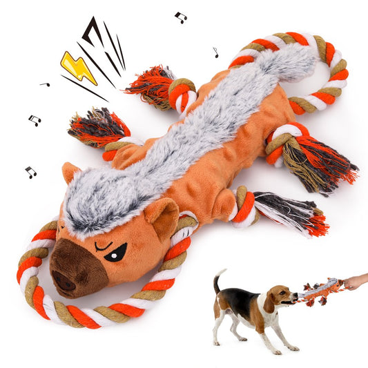 Dog Toys/Dog Squeaky Toys/Tug of War Dog Toy/Dog Toys for Aggressive Chewers/Tough Dog Toys/Durable Dog Toys/Dog Chew Toys for Small,Medium,Large Dogs